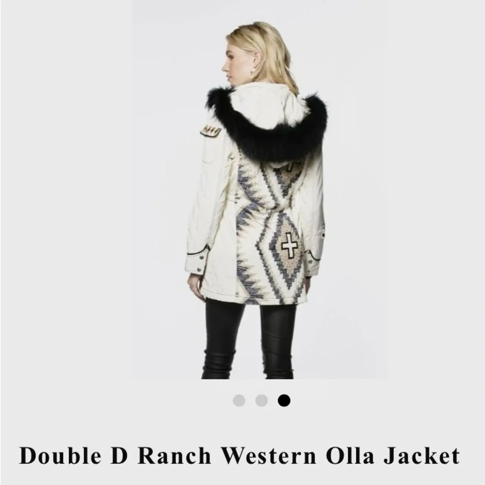 Double D Ranch Western Olla Jacket - Cream and Black - Picture 2 of 8